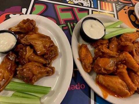 Teriyaki and Buffalo wings at The Chicken or the Egg in Beach Haven.