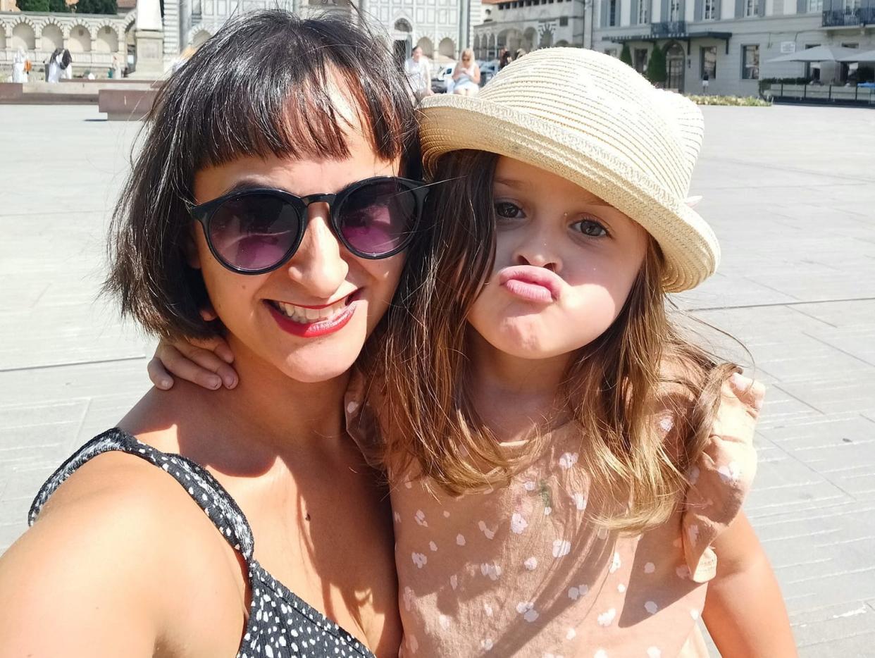 The author and her daughter in Firenze