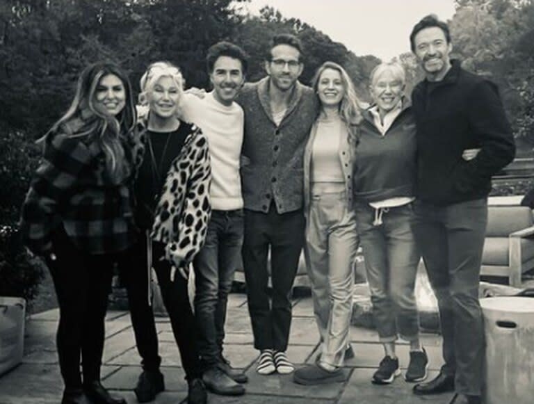 Hugh Jackman y Ryan Reynolds junto a sus parejas (Foto: Instagram/@