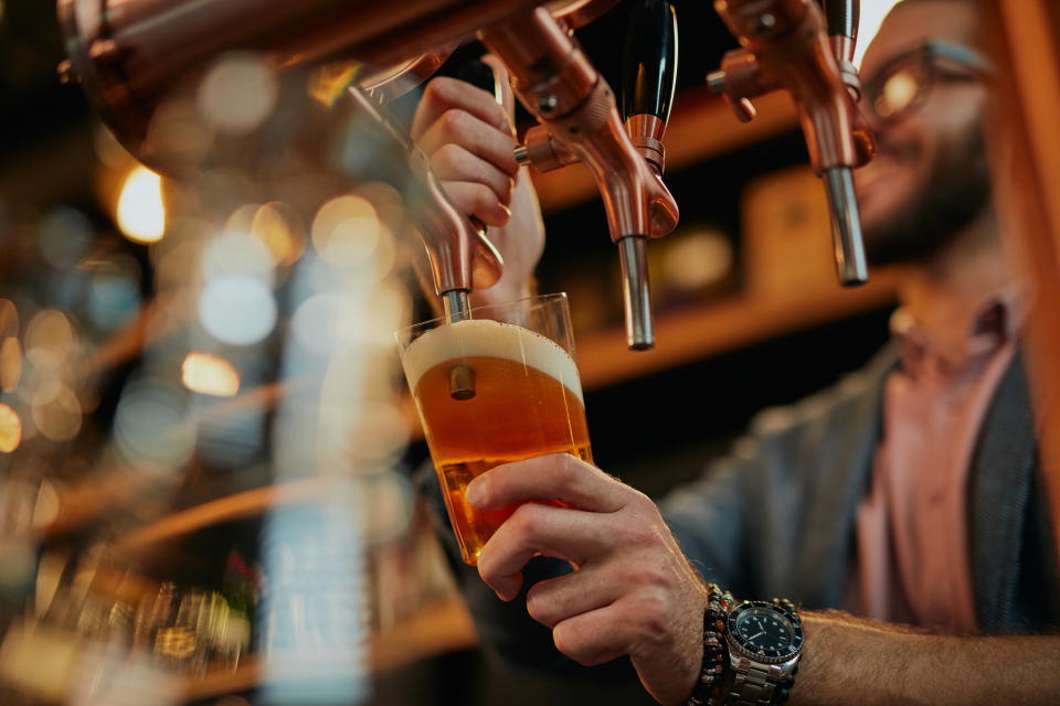 Under the “very high” alert level, pubs and bars will be ordered shut. Local leaders will also have discretionary powers to order other non-essential businesses to close. Photo: Getty 