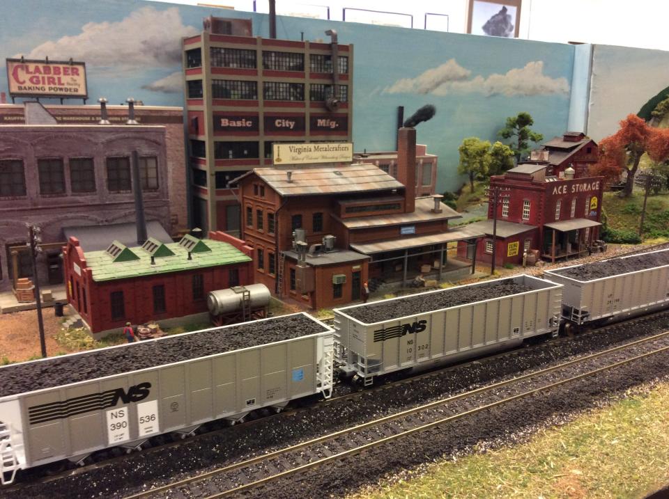 Displays from the Augusta County Railroad Museum.