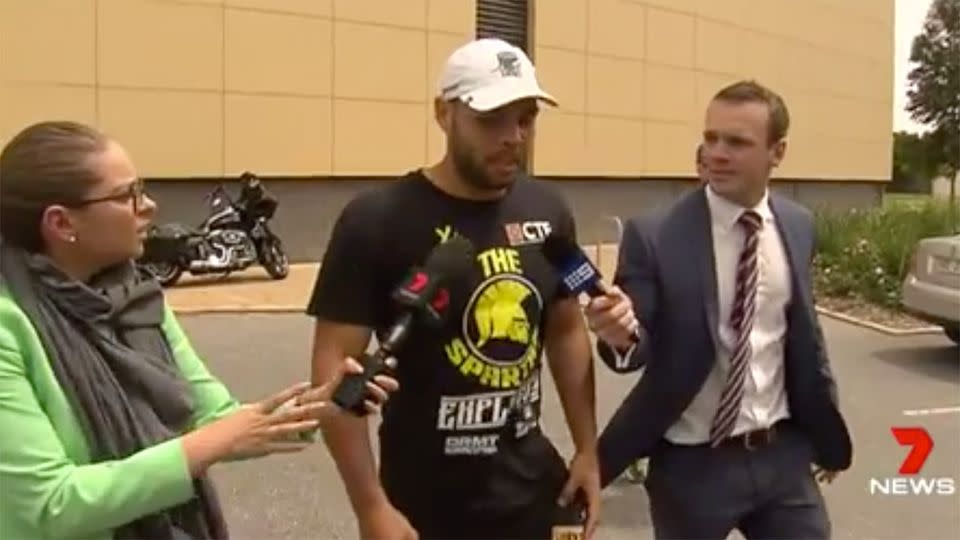 Jarman Impey remained tight lipped following a training session at Alberton on Monday. Source: 7 News