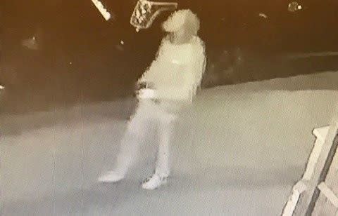 Scotland Yard have released CCTV footage of a man seen walking towards the address where Kelly Mary Fauvrelle was stabbed before running away from the scene minutes later (Picture: Metropolitan Police/PA Wire)