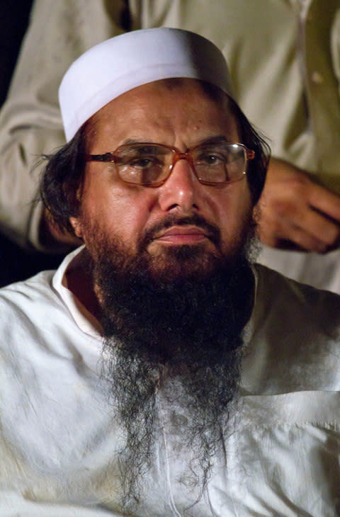 Hafiz Saeed is wanted by India over his alleged role in the Mumbai attacks  - Credit: AP