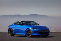 <p>Nissan is finally giving the Z-car the attention it deserves by introducing a successor to the ancient 370Z. The new Z, code-named Z35, isn't a ground-up rethink. It continues on the latest version of Nissan's FM platform and shares components with the Infiniti Q60 coupe. A twin-turbo 3.0-liter V-6 that makes 400 horsepower is under the hood, and a six-speed manual transmission will be standard. It will reach production soon, going on sale in 2022.</p><p><a class="link " href="https://www.caranddriver.com/nissan/z" rel="nofollow noopener" target="_blank" data-ylk="slk:What We Know So Far;elm:context_link;itc:0;sec:content-canvas">What We Know So Far</a></p>