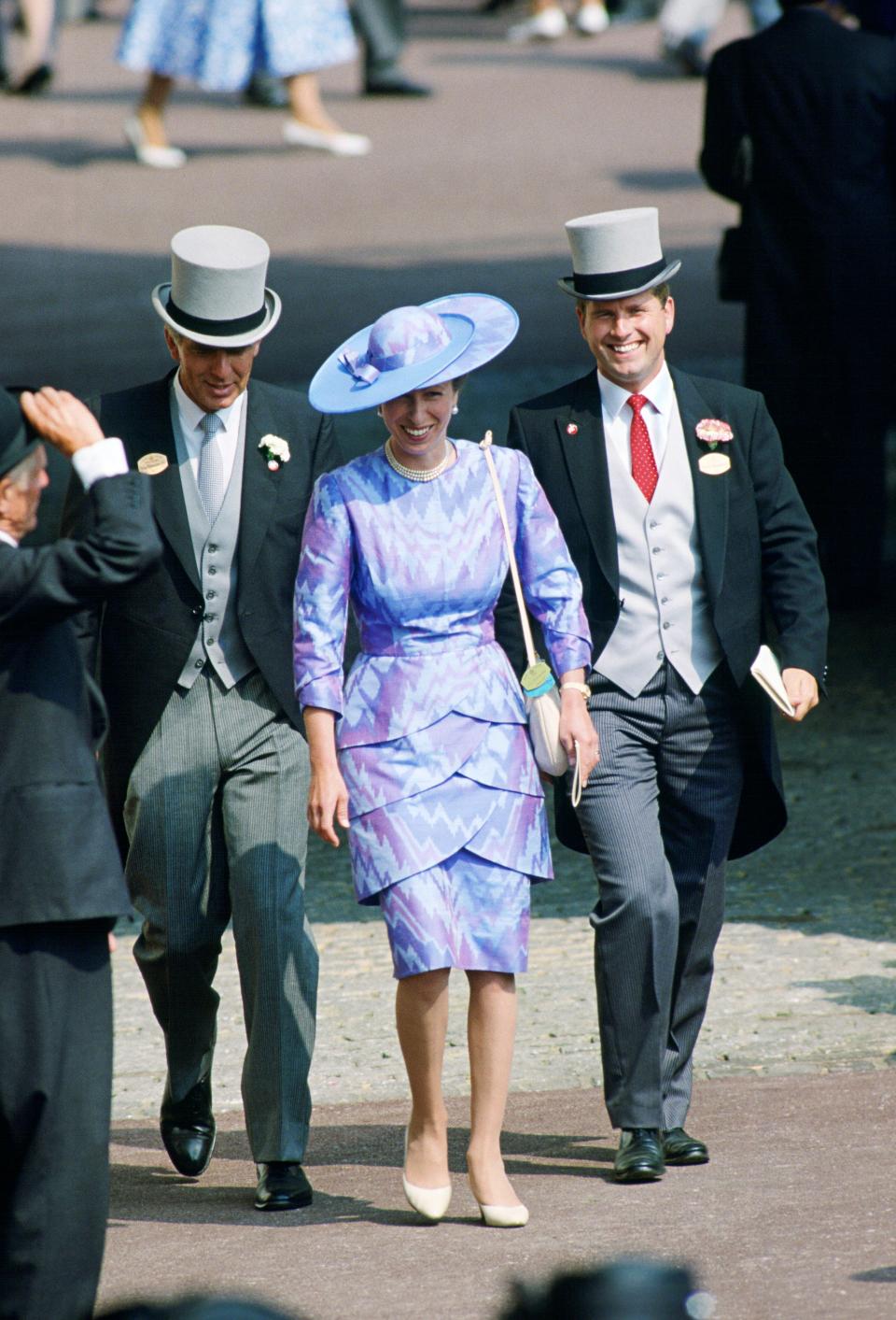 Princess Anne attending the 1989 Ascot races.