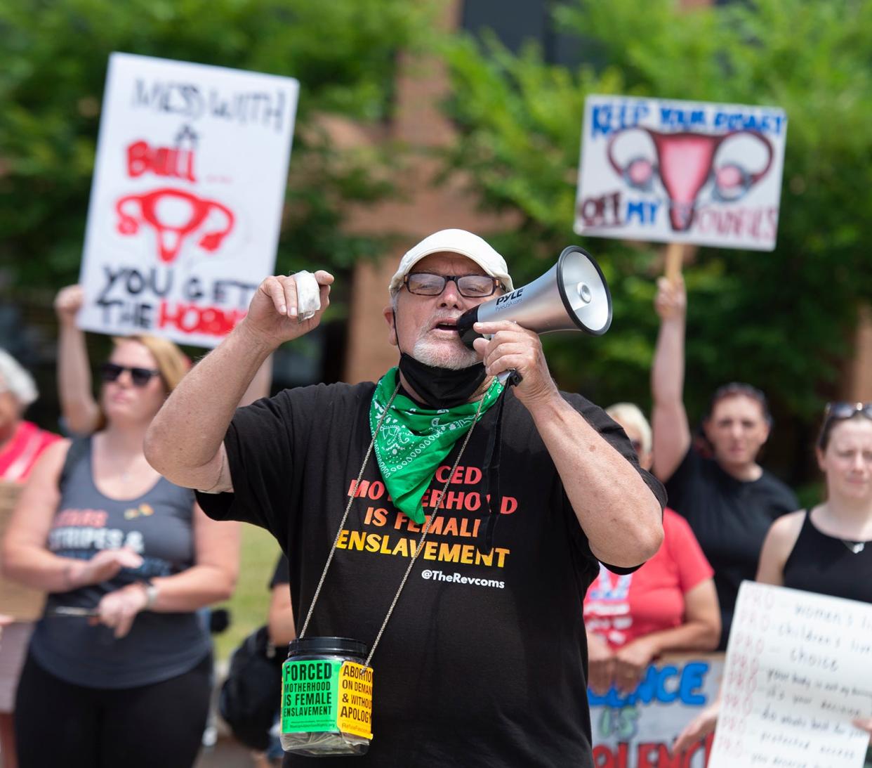 An abortion-rights rally on June 29 in Kent.