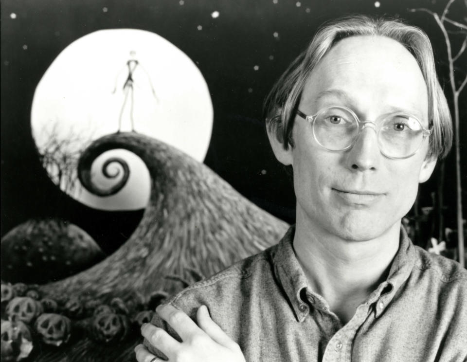 Director Henry Selick on the set of the animation movie The Nightmare Before Christmas, 1993