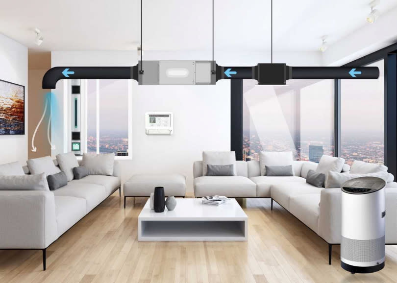 透過客製化的系統，能讓室內空氣獲得全方面的改善。（圖／欣寶智慧環境提供）