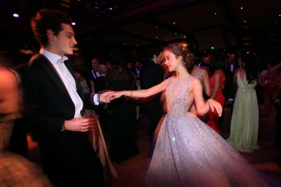 Lady Amelia Windsor dances the night away at her