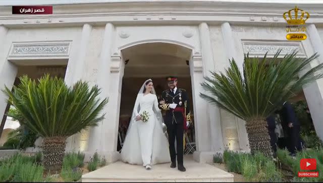 <p>RHC JO/Youtube</p> Crown Prince Hussein and Princess Rajwa