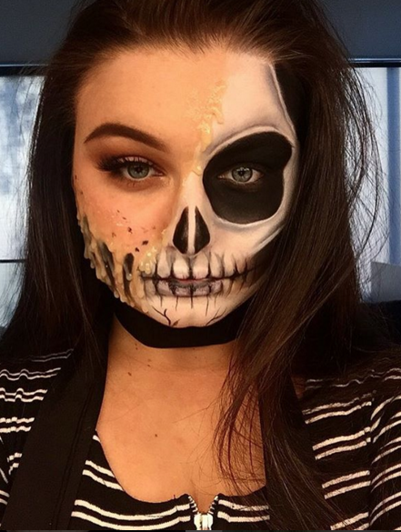 Schmelzende Gesichter: Halloween-Make-up-Trend