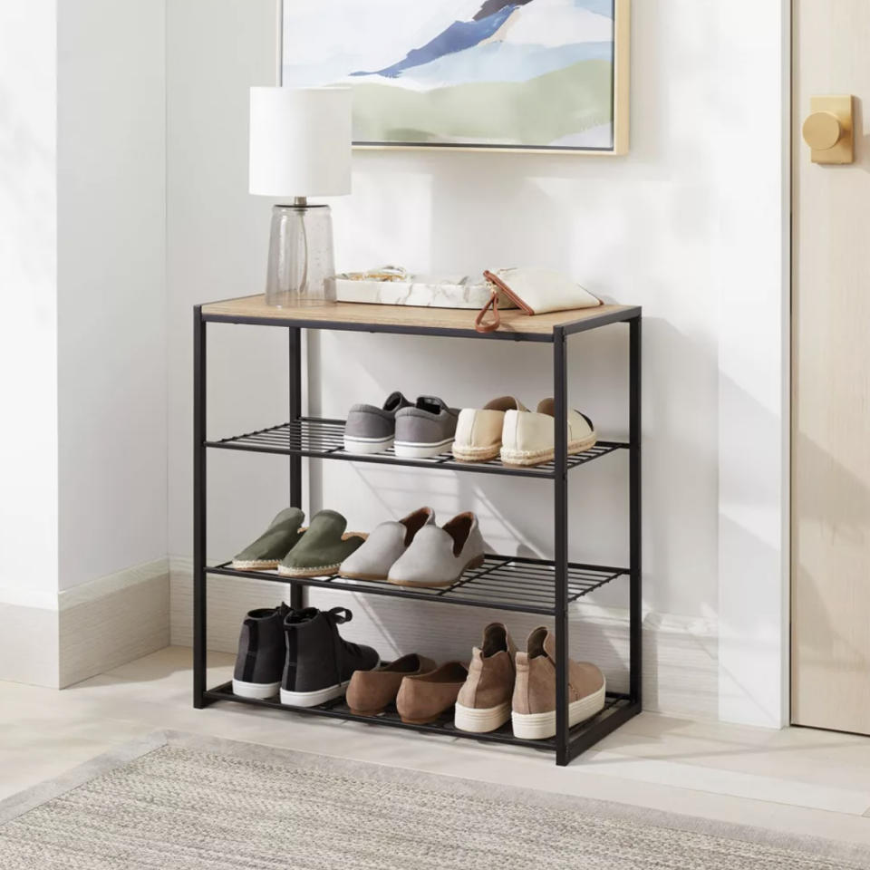 A shoe rack