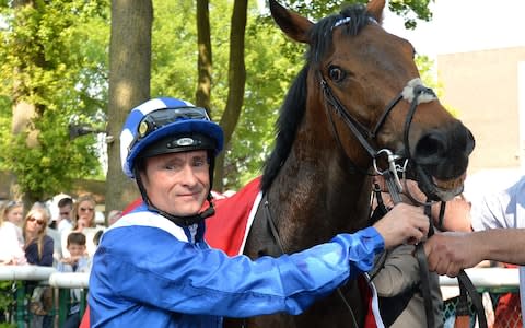 Dane O'Neil with Battaash in the winner's circle - Credit: PA