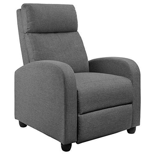 7) Jummico Fabric Recliner Chair