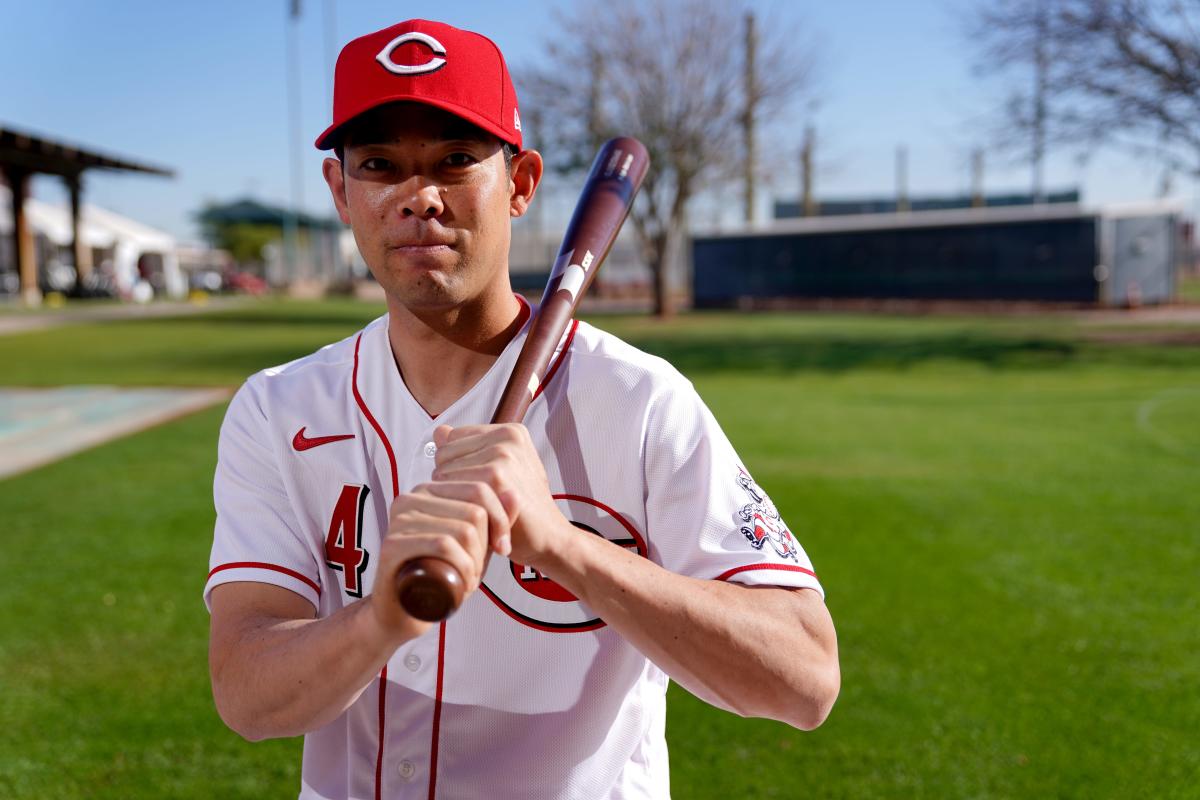 Outfielder Shogo Akiyama wanted to make history with Reds