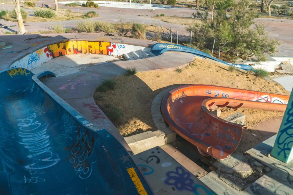 abandoned water park