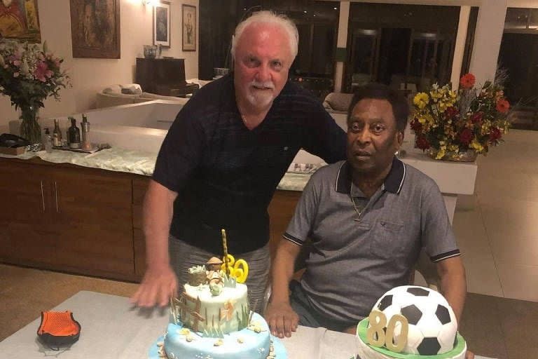Pepito junto a Pelé en su cumpleaños 80