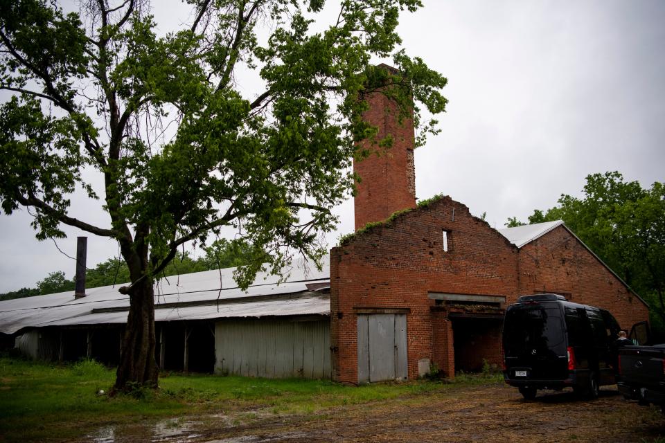 An exterior view of a former brick factory in Alcoa on Monday, May 23, 2022. Company Distilling will eventually turn the building into a place to store barrels and have a tasting room, restaurant, retail store and outdoor entertainment space.