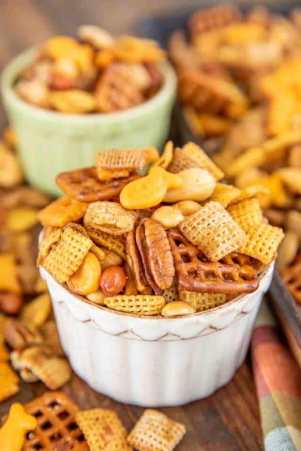 <p>Plain Chicken</p><p>Yes, you can make Chex Mix in your slow cooker, making it so easy!</p><p><strong>Get the recipe: <a href="https://www.plainchicken.com/slow-cooker-chex-mix/" rel="nofollow noopener" target="_blank" data-ylk="slk:Slow Cooker Chex Mix;elm:context_link;itc:0;sec:content-canvas" class="link ">Slow Cooker Chex Mix</a></strong></p>