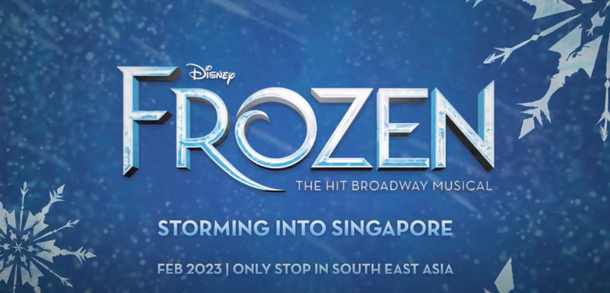 Disney's Frozen musical will be performed in Singapore from 5 February 2023 for a limited season. (SCREENSHOT: Base Entertainment Asia/YouTube)