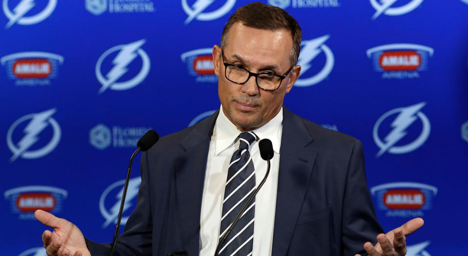 Steve Yzerman is entering the final year of his contract with the Lightning. (AP Images)