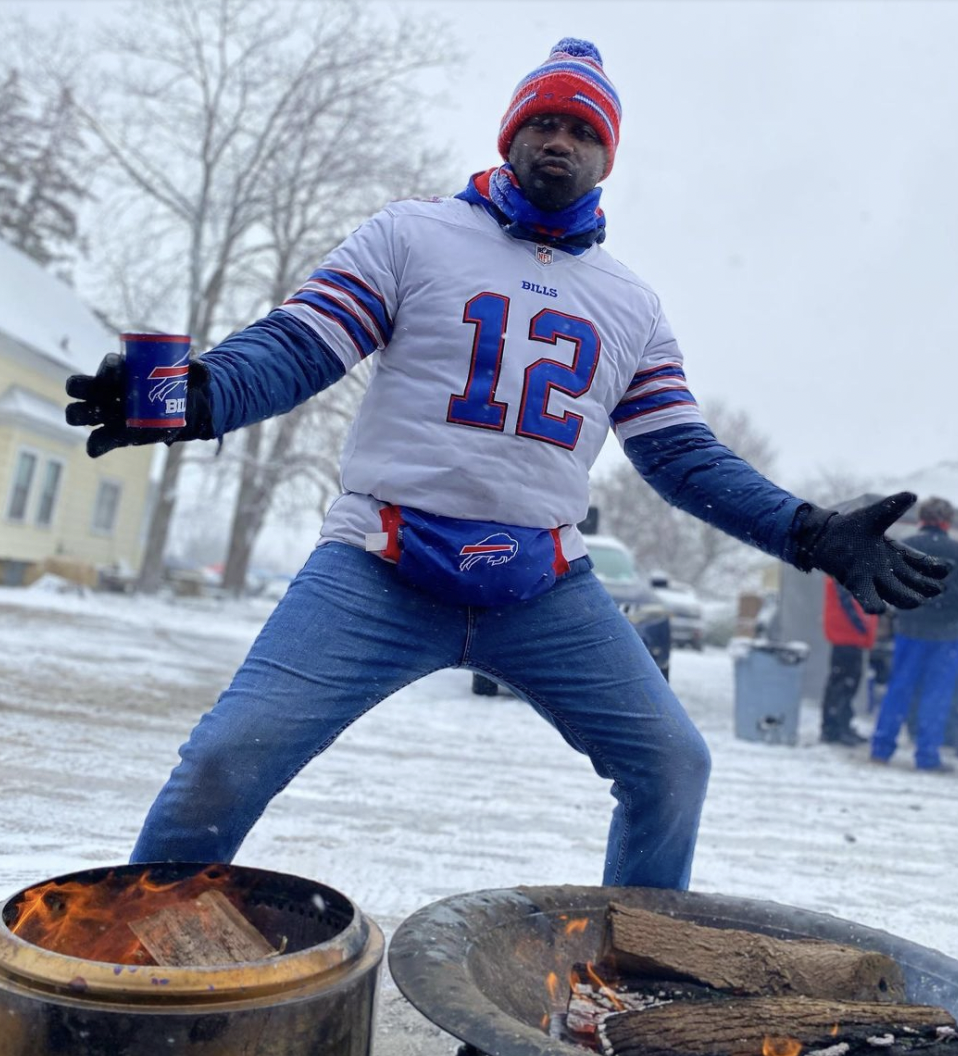 Kelly Heath prepares for the game against the Falcons January 2.