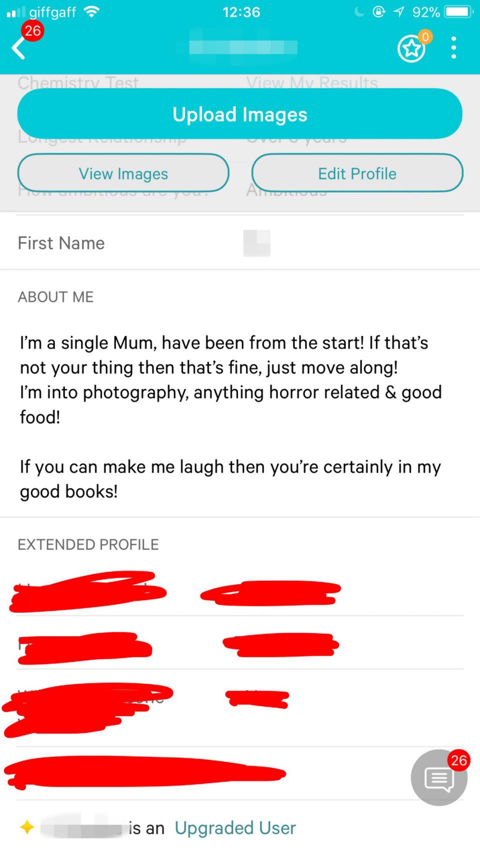 Her profile bio clearly says she's a mum. Photo: Caters