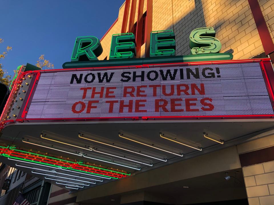 The Rees theater in downtown Plymouth is seen during its re-opening week in early October 2022.