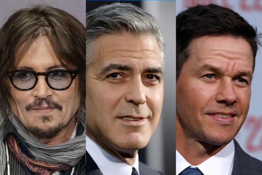 Johnny Depp, George Clooney y Mark Wahlberg