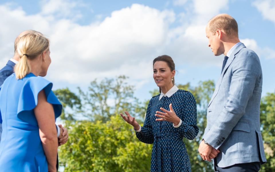 The Duke and Duchess of Cambridge during their visit to Queen Elizabeth Hospital in King's Lynn - PA