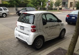 Smart Electric Drive, University of British Columbia campus, Vancouver [photo: Matthew Klippenstein]