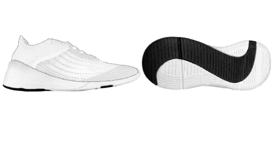 Part of Lululemon’s footwear design patent. - Credit: United States Design Patent