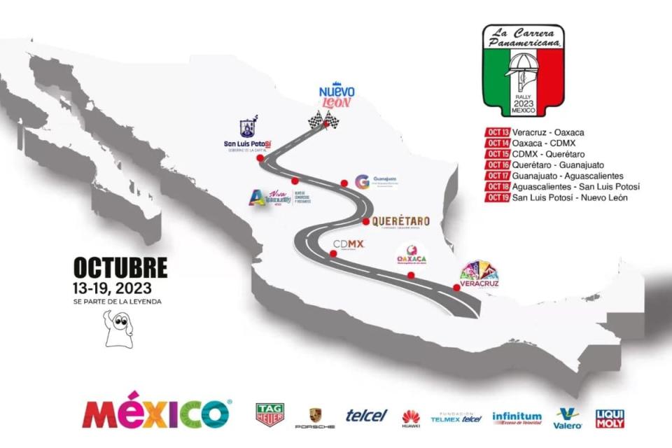 carrera panamericana 2023 ruta