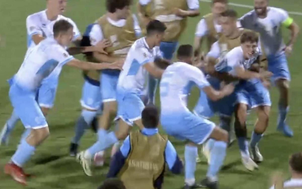 Crazy celebrations after San Marino win first match for 20 years