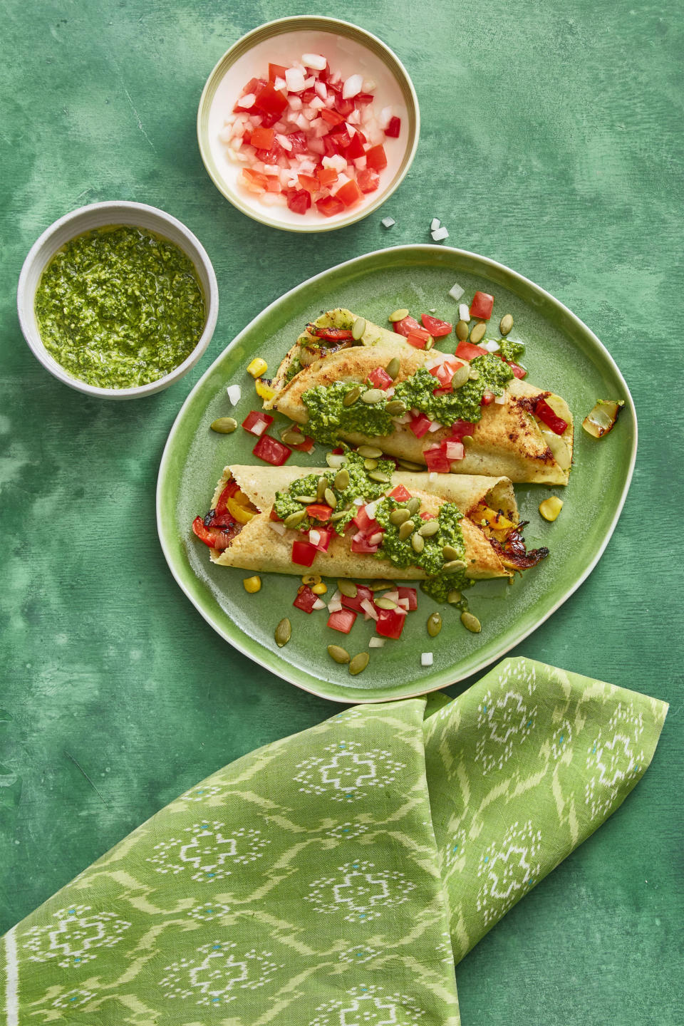 Enchiladas with Pumpkin Salsa