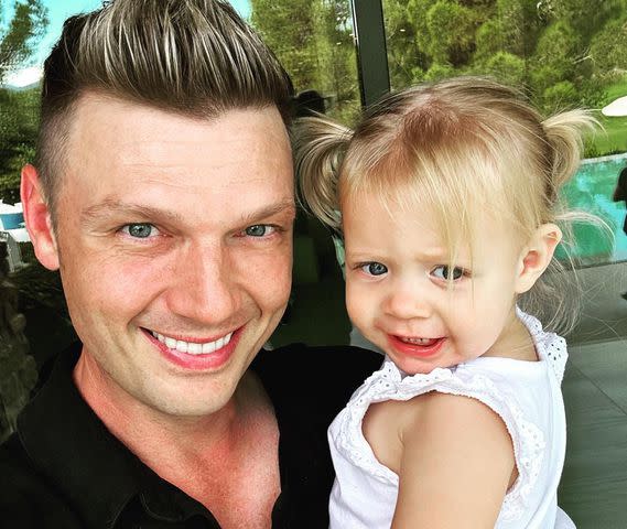 Nick Carter Instagram Nick Carter with his daughter Pearl.