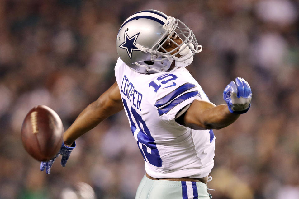 Amari Cooper had another quiet day against the Eagles. (Photo by Patrick Smith/Getty Images)