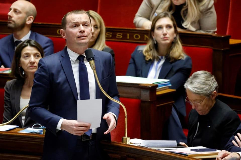 Olivier Dussopt le 7 février 2023 à l'Assemblée nationale  - Ludovic MARIN / AFP