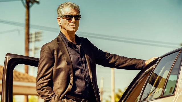 Pierce Brosnan is getting loose with his style