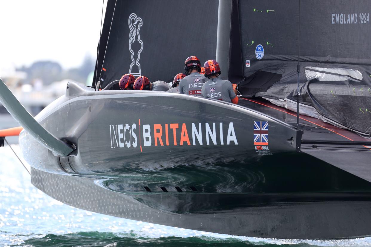 Sir Ben Ainslie's Ineos Team UK competes against New York Yacht Club's American Magic in the Prada Cup, a series of races to decides who faces Team New Zealand to contest the America's Cup.