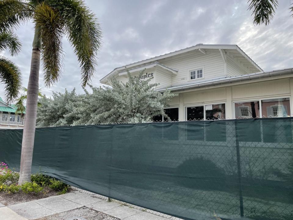 Olde Naples Building under renovation, as seen on Oct. 9, 2023.