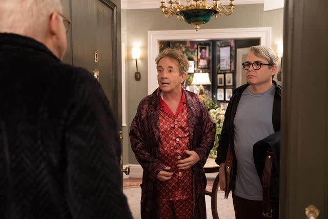 <p>Patrick Harbron/Hulu</p> From left: Oliver (Martin Short) and Matthew (Matthew Broderick) in "Only Murders in the Building"