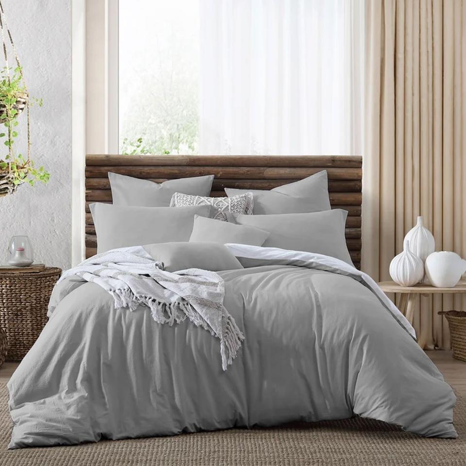 Ailisa Standard Cotton Reversible Duvet Cover Set