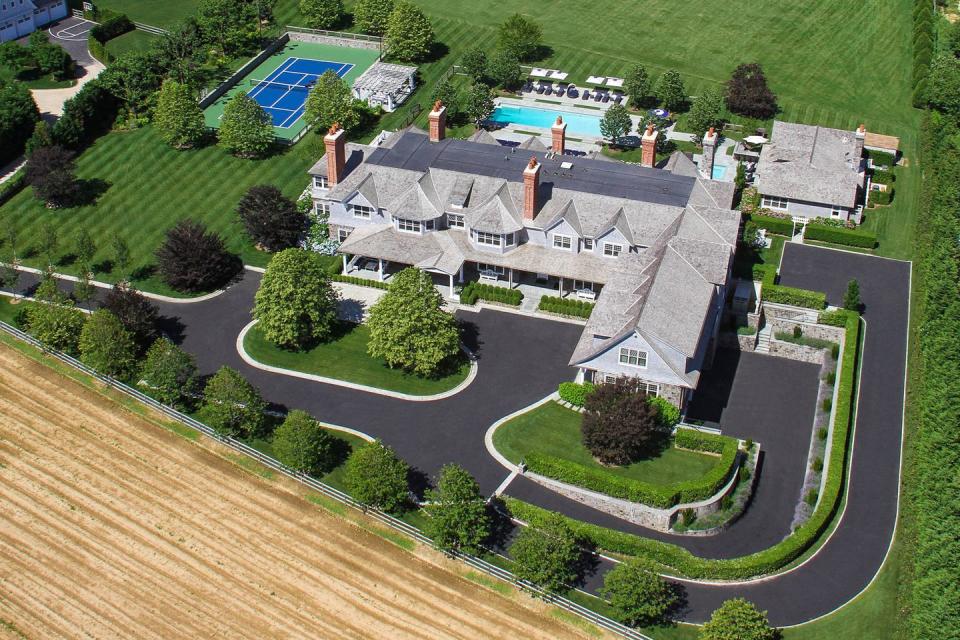 The massive house sits on 11.5 acres in Bridgehampton.