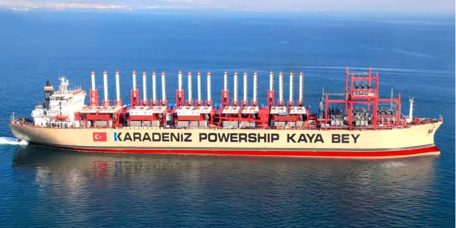 One of 36 floating power plants operated by Karpowership