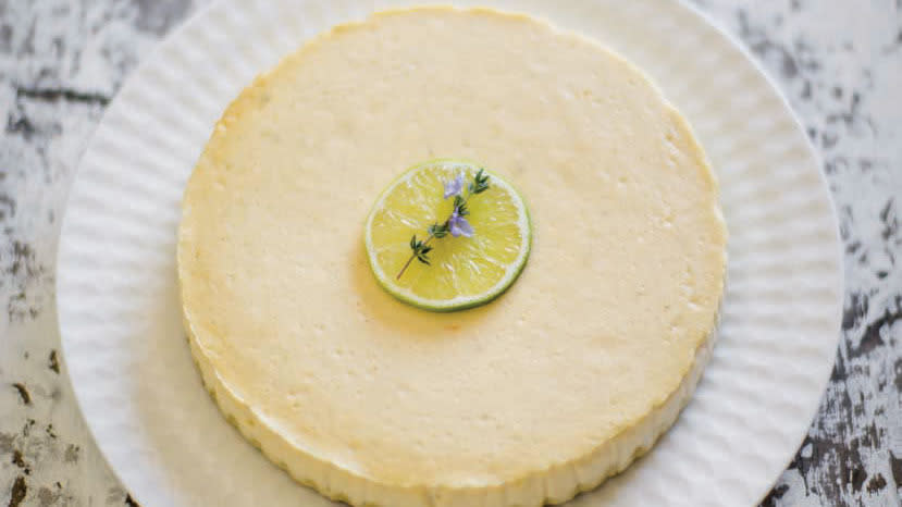 Sugar-Free Baked Lime Cheesecake