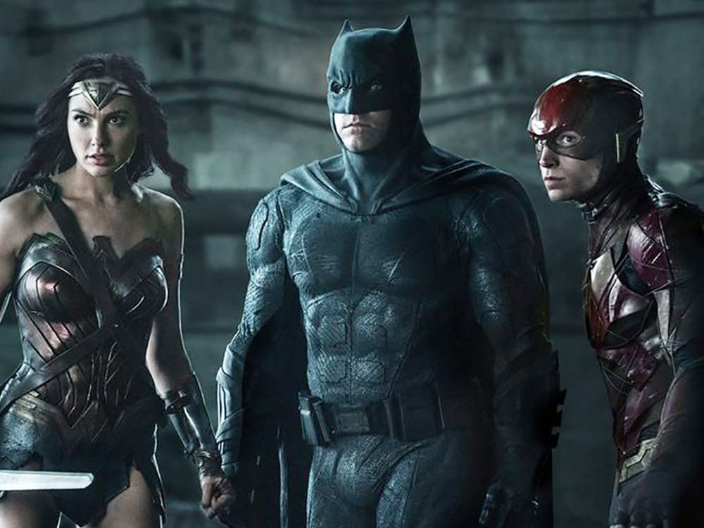 Wonder Woman (Gal Gadot), Batman (Ben Affleck) und The Flash (Ezra Miller) in "Justice League". (Bild: Warner Bros)