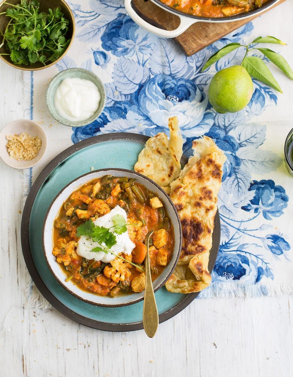 Butter chicken aux légumes