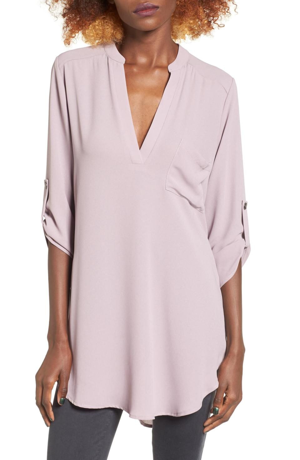 This drapey blouse has 4,000 reviews and a 4.3-star rating. Normally $42, get it on sale for $25 at <a href="https://fave.co/2uY6J79" target="_blank" rel="noopener noreferrer">Nordstrom</a>. It's available in <a href="https://fave.co/2uY6J79" target="_blank" rel="noopener noreferrer">sizes XS to XXL</a>.